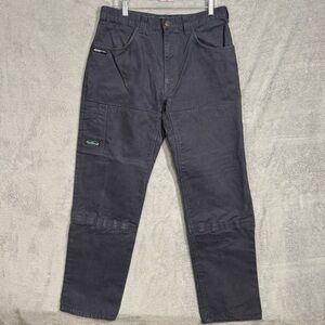 Arborwear IC775 Heavy Cotton Work Pants Mens 34x32 Gray Double Knee Utility EUC